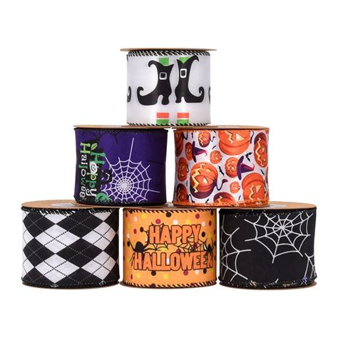 wired ribbon halloween|michaels halloween ribbon.